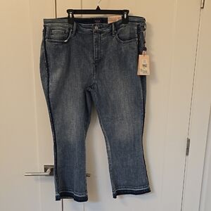 NYDJ Blue Flare Wide Leg Denim